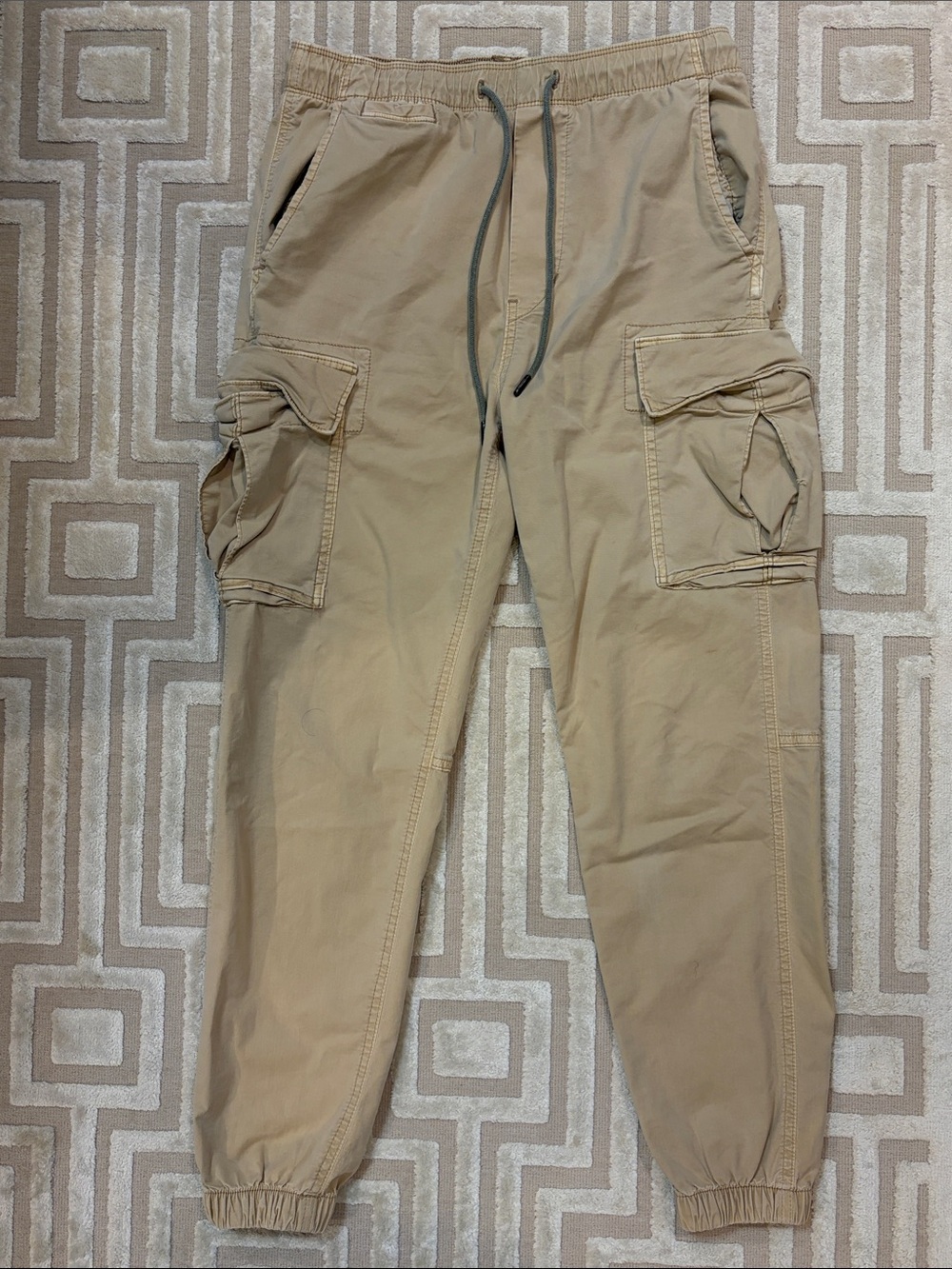 American Eagle Men's Tan Cargo Jogger Pants